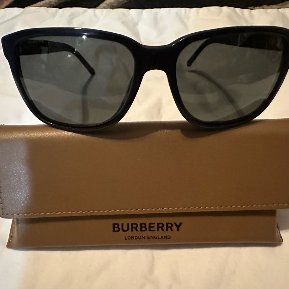 Burberry Dark Sunglasses with Tan Case